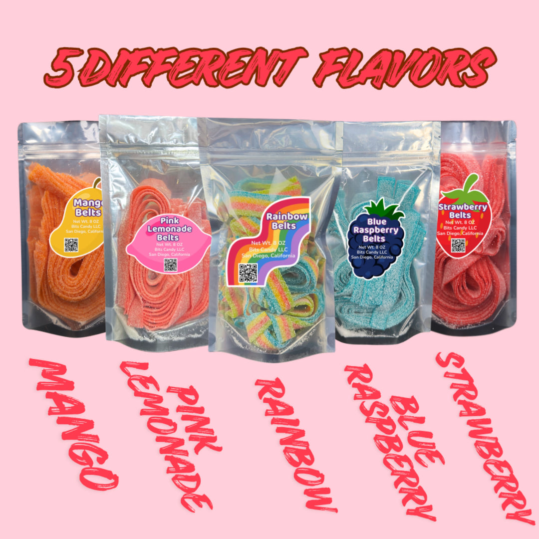 The 5 Pack Sour Belts Bundle - 5 Belt Flavors