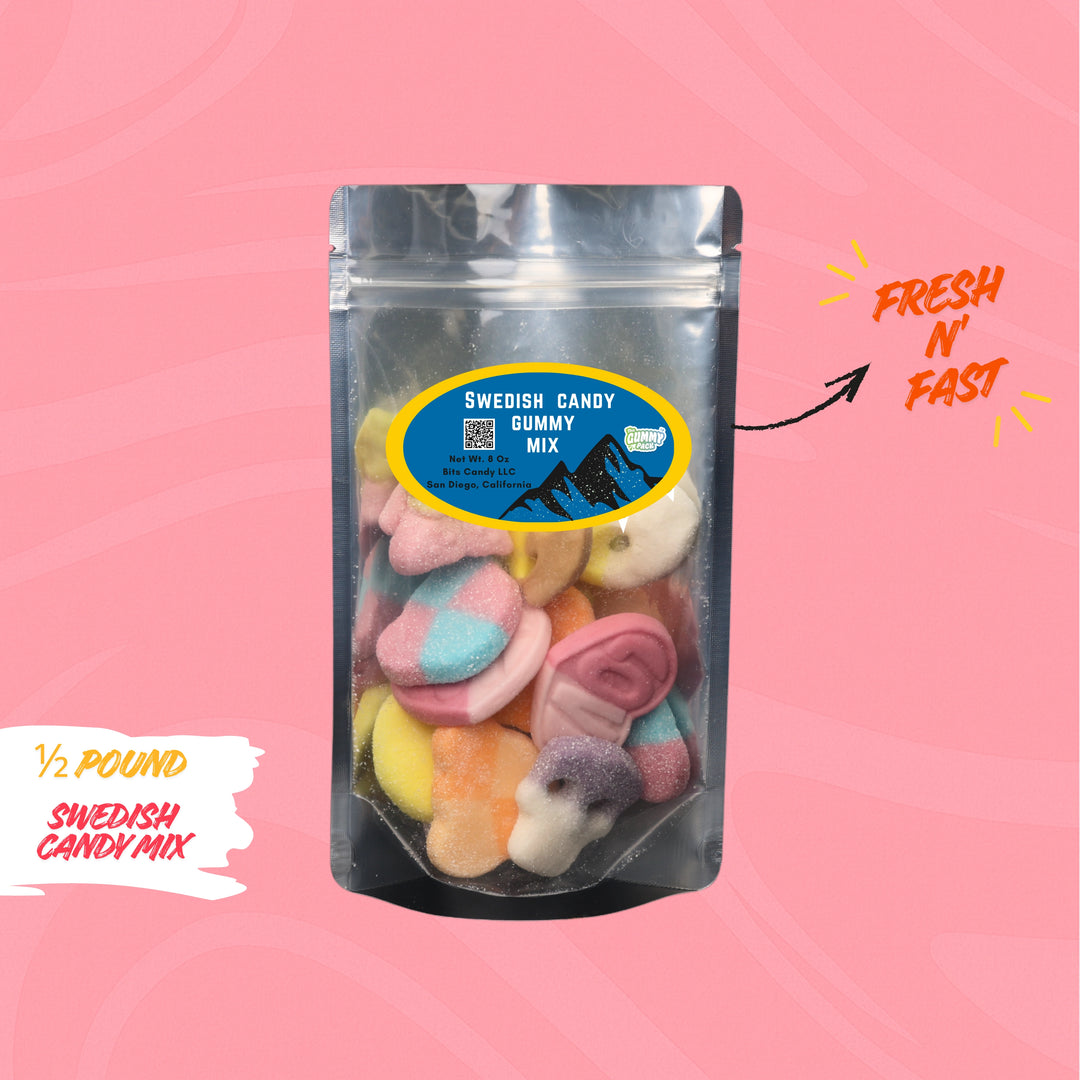 Swedish Candy Mix - Vegan, Gluten Free, &amp; Gelatin Free Gummies