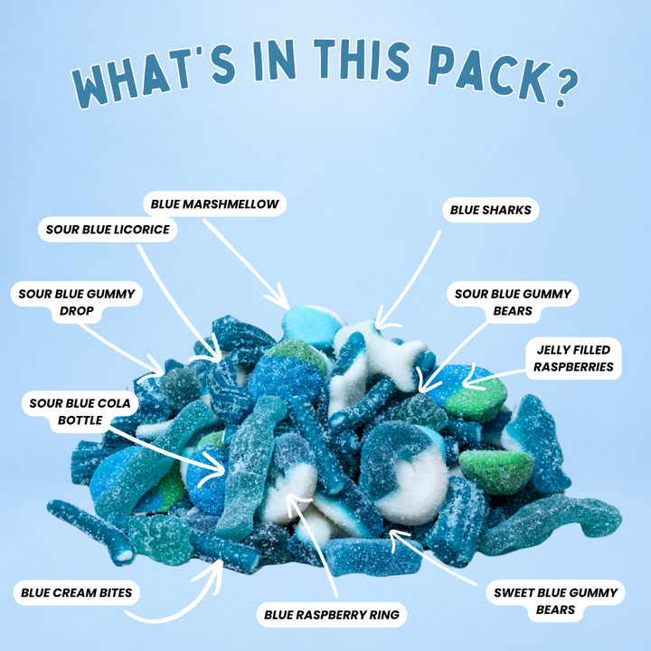 Sour Blue Razz Gummy Mix