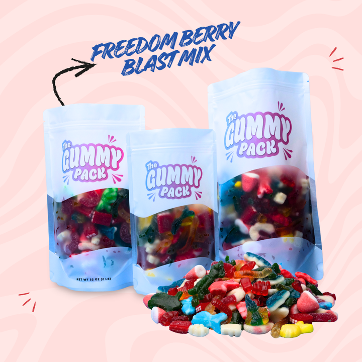 Freedom Berry Blast Gummy Mix -  1lb+