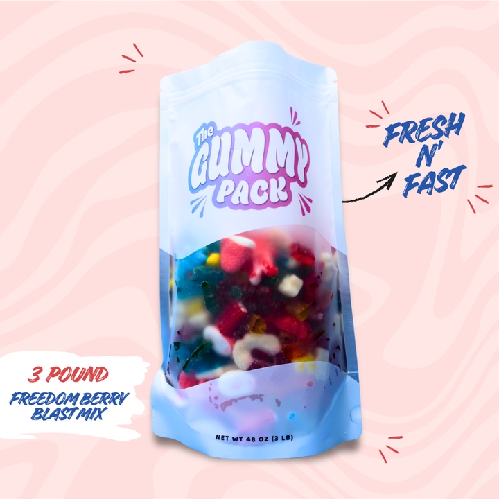 Freedom Berry Blast Gummy Mix -  1lb+