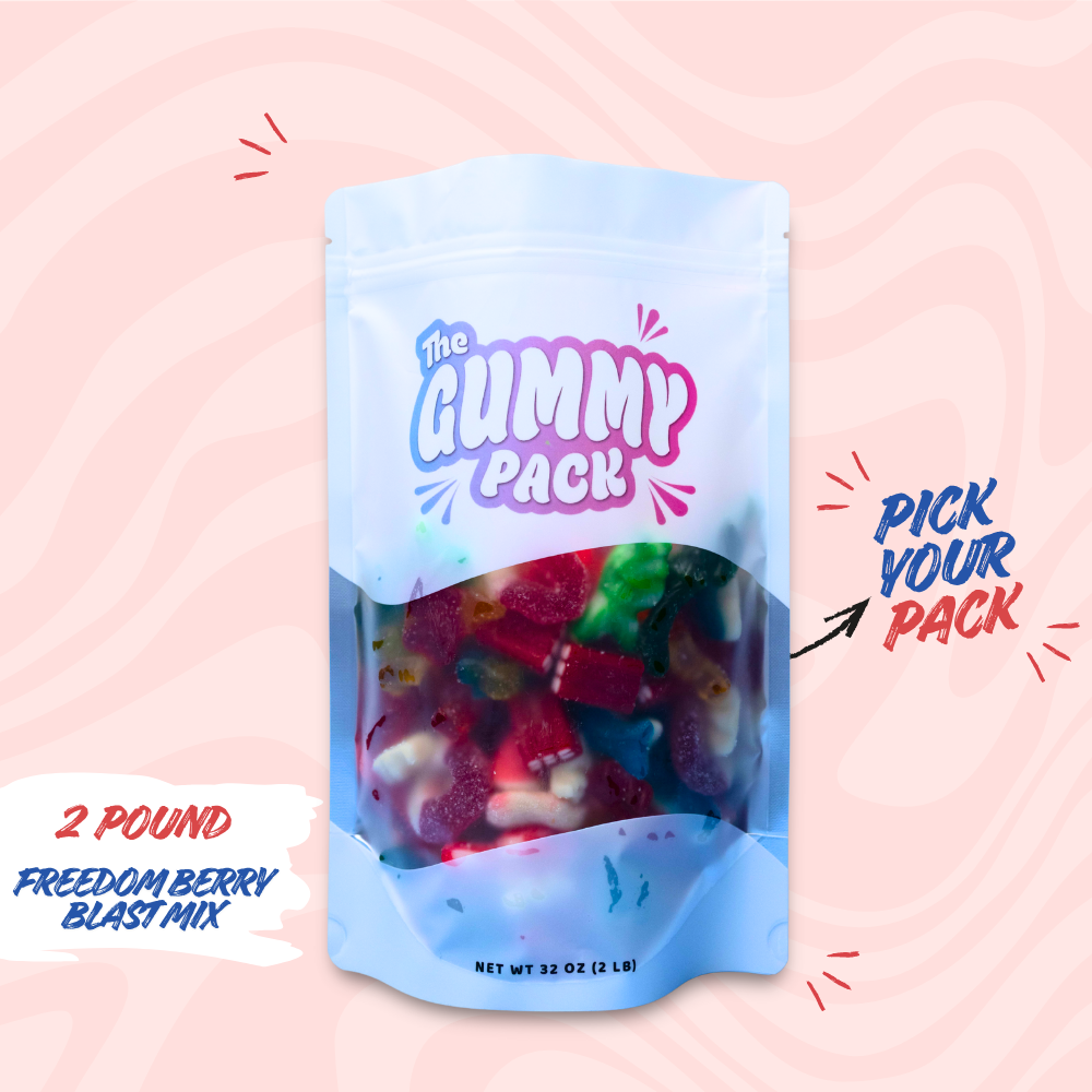 Freedom Berry Blast Gummy Mix -  1lb+