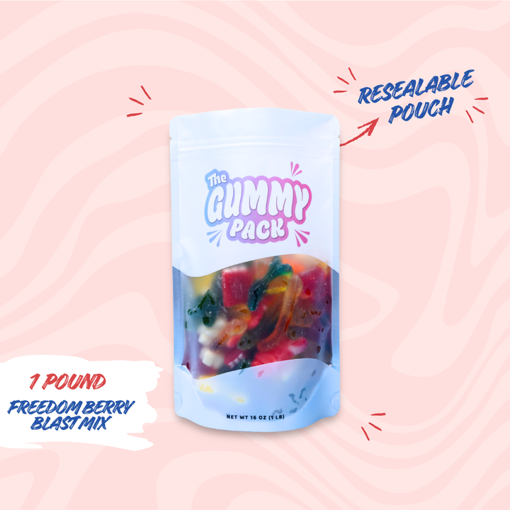 Freedom Berry Blast Gummy Mix -  1lb+
