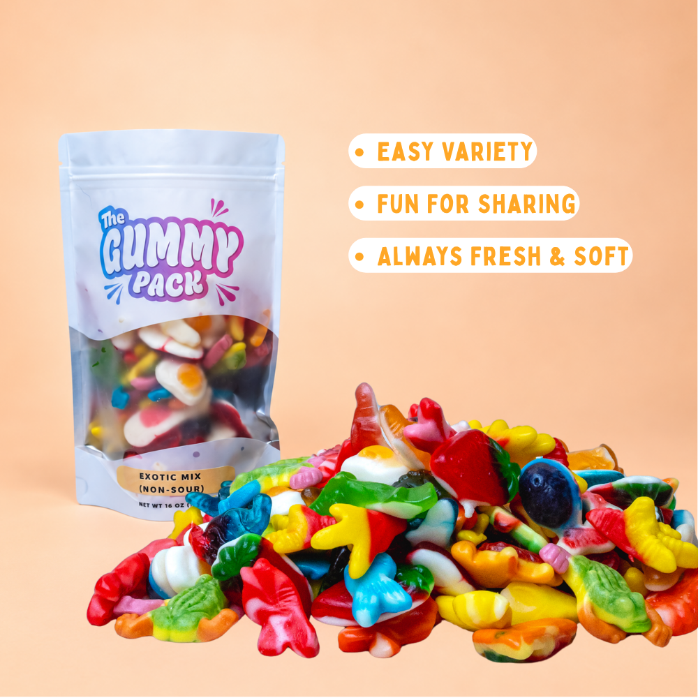 Non-Sour Exotic Gummy Mix