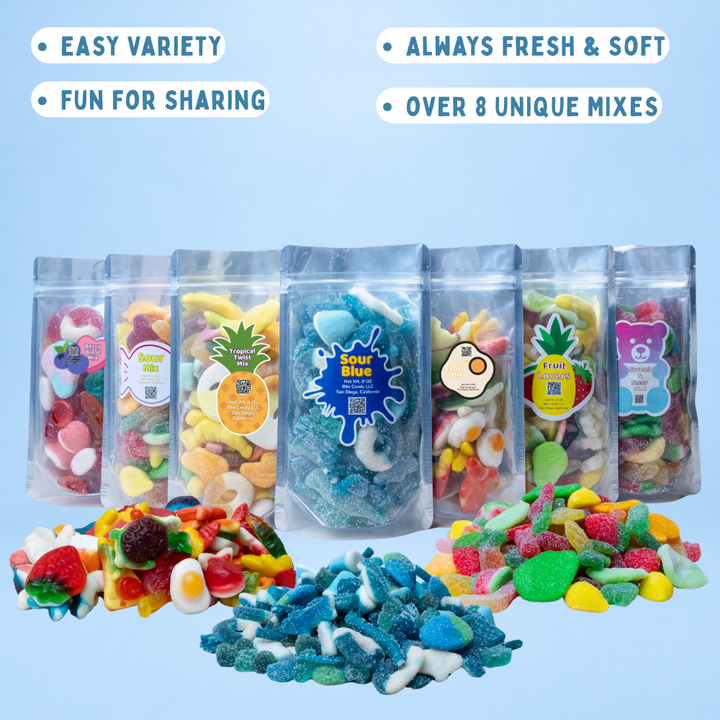 Sour Blue Razz Gummy Mix — Sampler