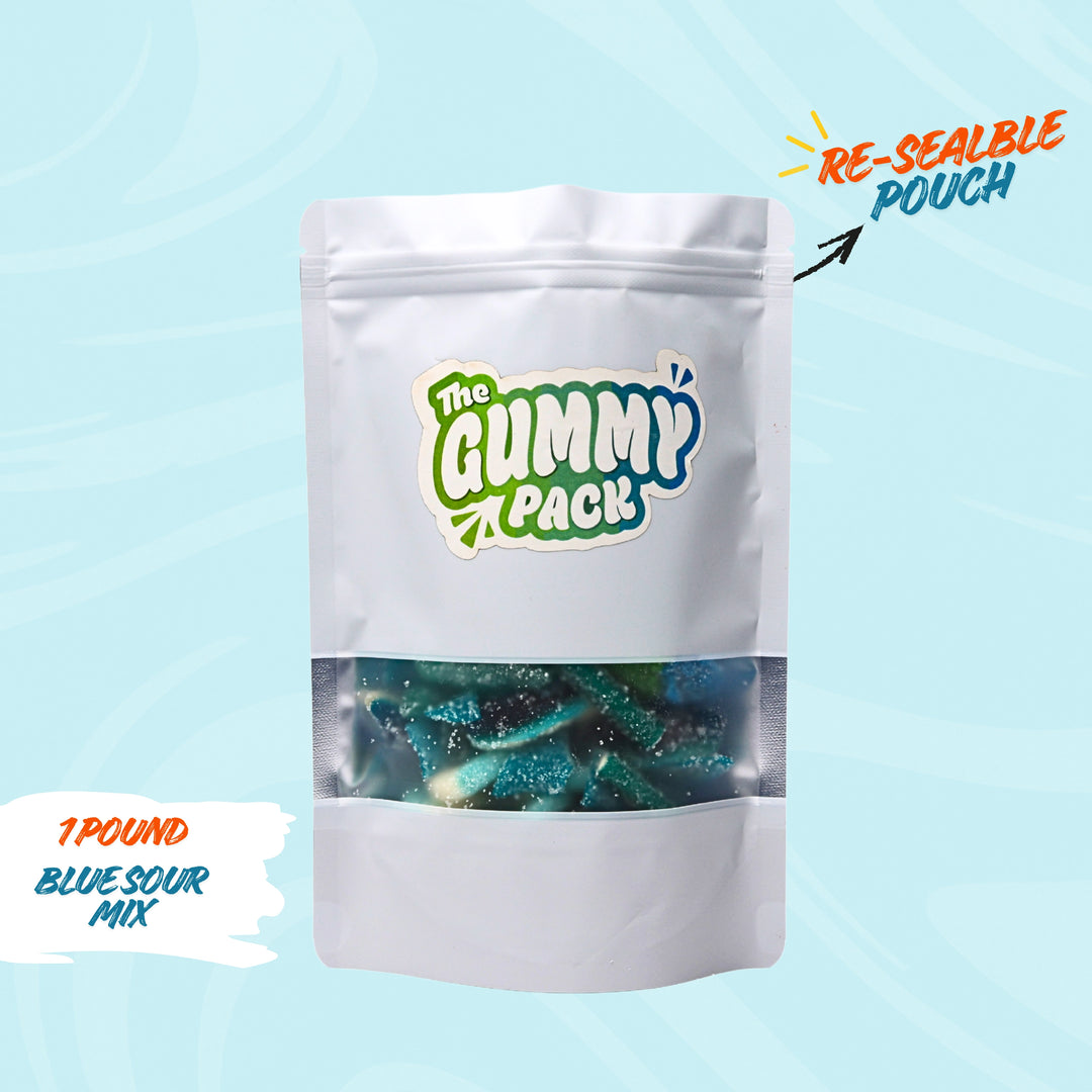 Sour Blue Razz Gummy Mix - 1lb+