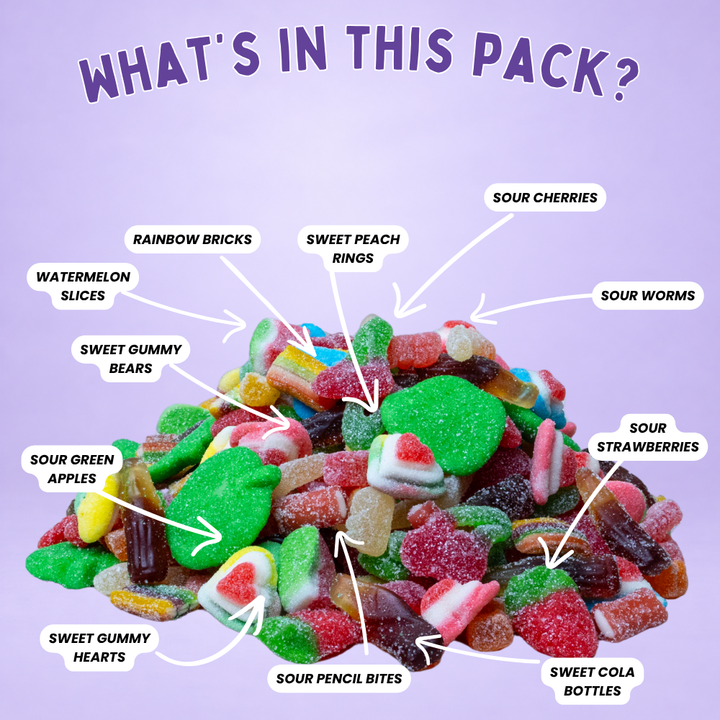 Sweet and Sour Gummy Mix